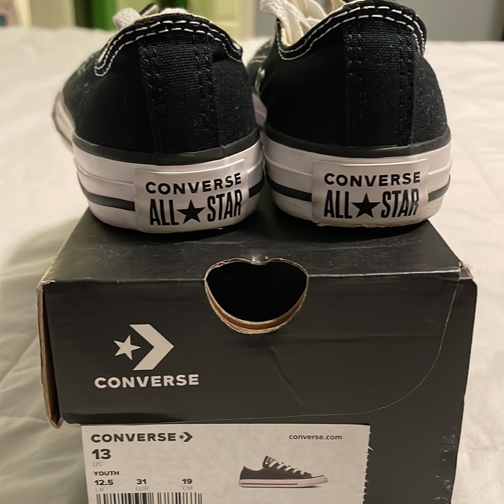 EUC Converse with Box - Youth 13 - Black - Picture 3 of 4